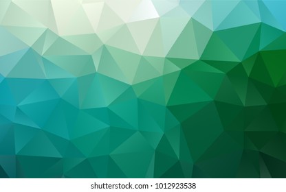 Light Blue, Green vector polygonal template. Colorful abstract illustration with gradient. A completely new template for your business design.