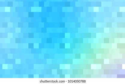 Light Blue, Green vector polygonal illustration, which consist of rectangles. Rectangular pattern for your business design. Geometric background in Origami style with gradient. 