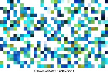 Light Blue, Green vector polygonal illustration, which consist of rectangles. Rectangular pattern for your business design. Geometric background in Origami style with gradient. 