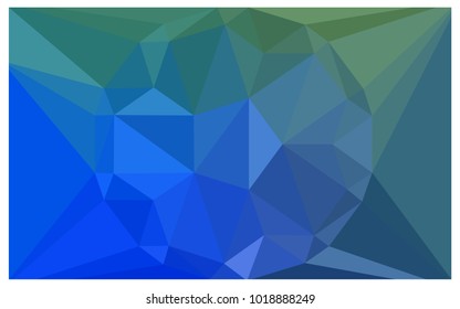 Light Blue, Green vector polygonal illustration, which consist of triangles with a gemstone in center. Triangular design of a huge diamond for your business. Creative geometric background of gems.