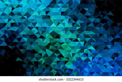 Light Blue, Green vector polygonal background. Shining colored illustration in a brand-new style. Brand-new design for your business.