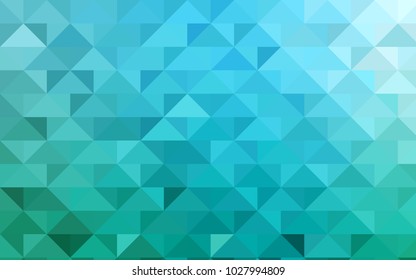 Light Blue, Green vector polygonal template. Colorful abstract illustration with gradient. The completely new template can be used for your brand book.