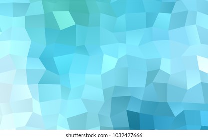 Light Blue, Green vector polygonal illustration, which consist of rectangles. Rectangular pattern for your business design. Geometric background in Origami style with gradient. 