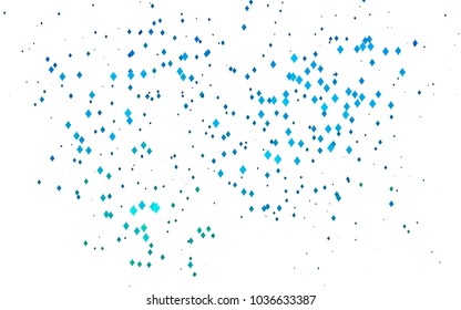 Light Blue, Green vector polygonal illustration consisting of rectangles. Rectangular design for your business. Creative geometric background in origami style with gradient.