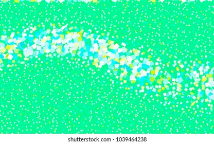 Light Blue, Green vector polygonal illustration consisting of rectangles. Rectangular design for your business. Creative geometric background in origami style with gradient.