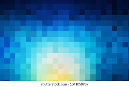 Light Blue, Green vector polygonal illustration, which consist of rectangles. Rectangular pattern for your business design. Geometric background in Origami style with gradient. 