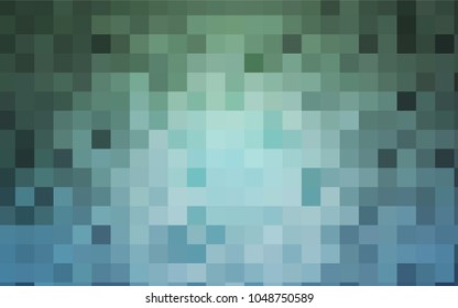 Light Blue, Green vector polygonal illustration consisting of rectangles. Rectangular design for your business. Creative geometric background in origami style with gradient.