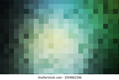 Light Blue, Green vector polygonal illustration consisting of rectangles. Rectangular design for your business. Creative geometric background in origami style with gradient.