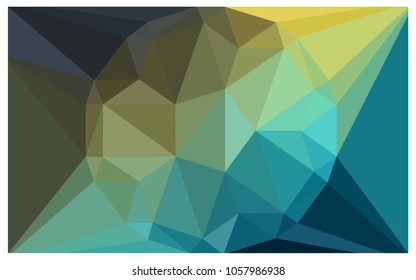 Light Blue, Green vector polygonal illustration, which consist of triangles with a gemstone in center. Triangular design of a huge diamond for your business. Creative geometric background of gems.