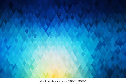 Light Blue, Green vector polygonal illustration consisting of rectangles. Rectangular design for your business. Creative geometric background in origami style with gradient.