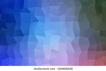 Light Blue, Green vector polygonal illustration consisting of rectangles. Rectangular design for your business. Creative geometric background in origami style with gradient.