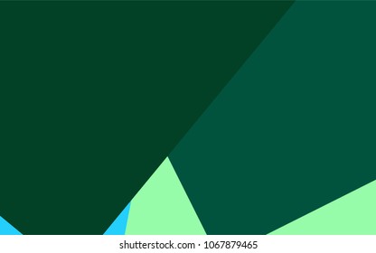 Light Blue, Green vector polygonal illustration consisting of rectangles. Rectangular design for your business. Creative geometric background in origami style with gradient.