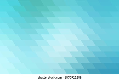 Light Blue, Green vector polygonal illustration consisting of rectangles. Rectangular design for your business. Creative geometric background in origami style with gradient.