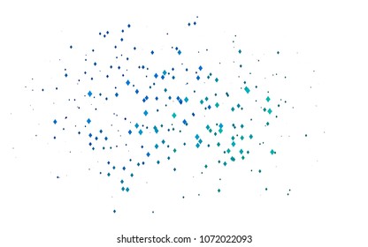 Light Blue, Green vector polygonal illustration, which consist of diamonds. Diamond pattern for your business design. Geometric background.