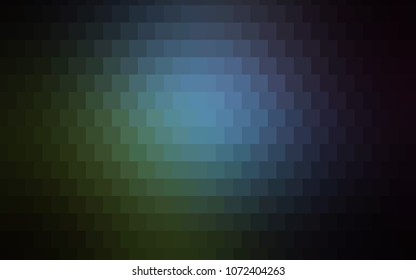 Light Blue, Green vector polygonal illustration consisting of rectangles. Rectangular design for your business. Creative geometric background in origami style with gradient.