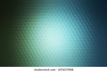 Light Blue, Green vector polygonal template. Colorful illustration in abstract style with gradient. A completely new design for your business.