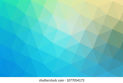 Light Blue, Green vector polygonal template. A sample with polygonal shapes. The polygonal design can be used for your web site.