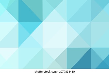 Light Blue, Green vector polygonal template. Geometric illustration in Origami style with gradient.  A completely new design for your business.