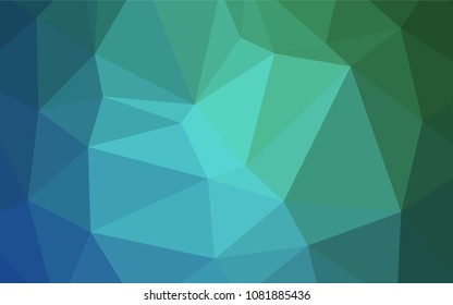 Light Blue, Green vector polygonal background. A completely new color illustration in a  polygonal style. Brand-new design for your business.