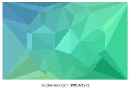 Light Blue, Green vector polygonal illustration, which consist of triangles with a gemstone in center. Triangular design of a huge diamond for your business. Creative geometric background of gems.