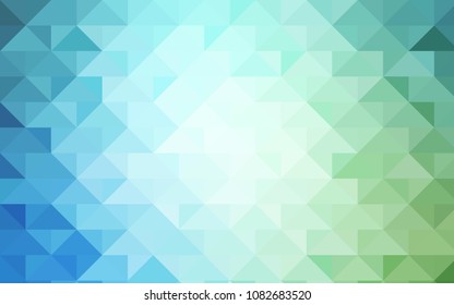 Light Blue, Green vector polygonal template. Colorful abstract illustration with gradient. The elegant pattern can be used as part of a brand book.