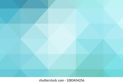 Light Blue, Green vector polygonal background. Triangular geometric sample with gradient.  Triangular pattern for your business design.