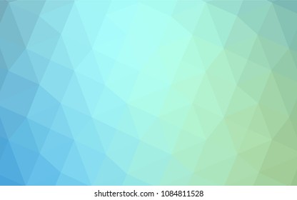 Light Blue, Green vector polygonal background. Colorful abstract illustration with gradient. A completely new template for your business design.