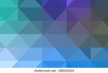 Light Blue, Green vector polygonal template. Colorful illustration in abstract style with triangles. New template for your brand book.