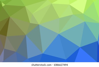 Light Blue, Green vector polygonal pattern. Colorful illustration in polygonal style with gradient. Polygonal design for your web site.