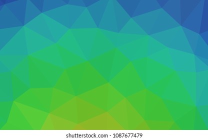 Light Blue, Green vector polygonal template. A sample with polygonal shapes. A new texture for your web site.