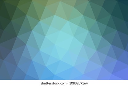 Light Blue, Green vector polygonal background. Shining colored illustration in a new style. A completely new design for your business.