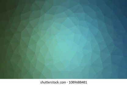 Light Blue, Green vector polygonal template. Elegant bright polygonal illustration with gradient. Brand new style for your business design.