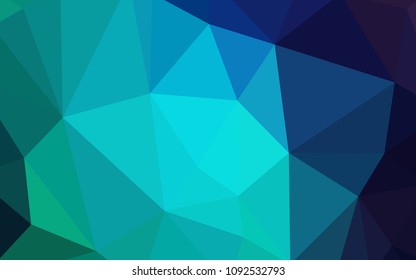 Light Blue, Green vector polygonal background. Modern abstract illustration with triangles. Textured pattern for your backgrounds.