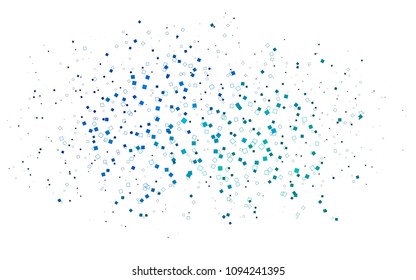 Light Blue, Green vector polygonal illustration, which consist of rectangles. Rectangular pattern for your business design. Geometric background in Origami style with gradient. 