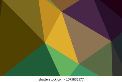 Light Blue, Green vector polygonal pattern. Colorful illustration in polygonal style with gradient. Completely new template for your banner.