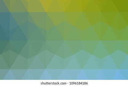 Light Blue, Green vector polygonal pattern. Polygonal abstract illustration with gradient. A new texture for your web site.
