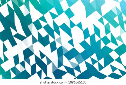 Light Blue, Green vector polygonal background. Creative geometric illustration in Origami style with gradient. The elegant pattern can be used as part of a brand book.