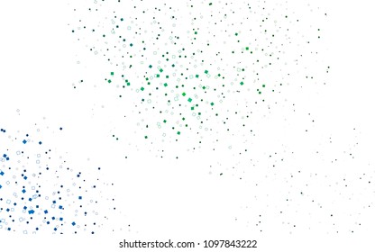 Light Blue, Green vector polygonal illustration consisting of rectangles. Rectangular design for your business. Creative geometric background in origami style with gradient.