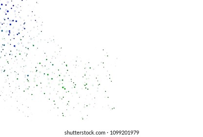 Light Blue, Green vector polygonal illustration consisting of rectangles. Rectangular design for your business. Creative geometric background in origami style with gradient.
