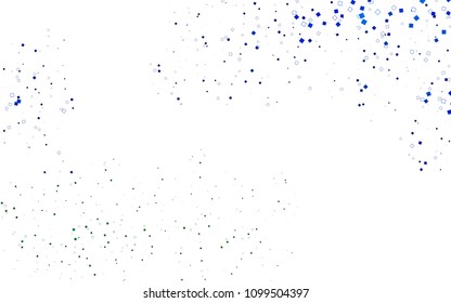 Light Blue, Green vector polygonal illustration, which consist of rectangles. Rectangular pattern for your business design. Geometric background in Origami style with gradient. 