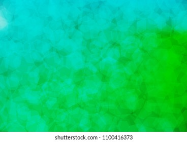 Light Blue, Green vector polygonal template. Modern geometrical abstract illustration with gradient. A new texture for your design.