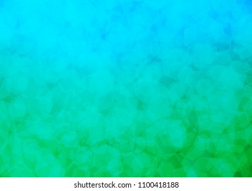 Light Blue, Green vector polygonal template. A sample with polygonal shapes. The best hexagonal design for your business.