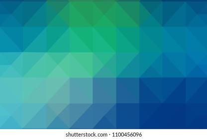 Light Blue, Green vector polygonal template. A completely new color illustration in a polygonal style. Pattern for a brand book's backdrop.