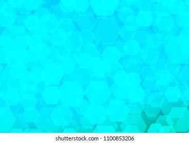 Light Blue, Green vector polygonal pattern. Brand new colored illustration in blurry style with gradient. The template can be used as a background for cell phones.