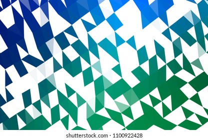 Light Blue, Green vector polygonal template. A completely new color illustration in a vague style. A new texture for your design.