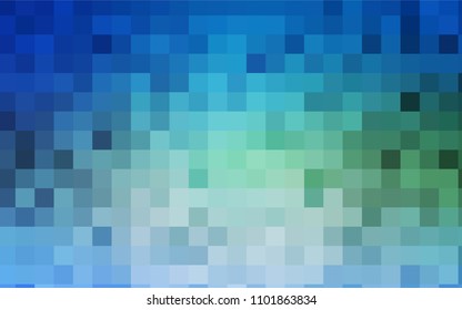 Light Blue, Green vector polygonal illustration consisting of rectangles. Rectangular design for your business. Creative geometric background in origami style with gradient.