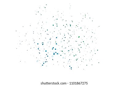 Light Blue, Green vector polygonal illustration, which consist of rectangles. Rectangular pattern for your business design. Geometric background in Origami style with gradient. 