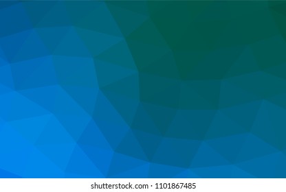 Light Blue, Green vector polygonal template. A vague abstract illustration with gradient. Brand new style for your business design.