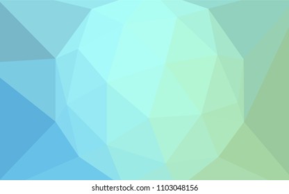 Light Blue, Green vector polygonal pattern. A completely new color illustration in a polygonal style. Brand new design for your business.