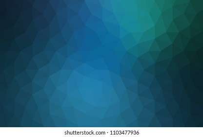 Light Blue, Green vector polygonal template. Colorful illustration in polygonal style with gradient. A completely new design for your leaflet.